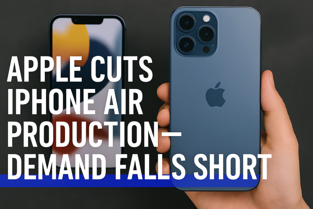 Apple Cuts iPhone Air Production Amid Sluggish Demand