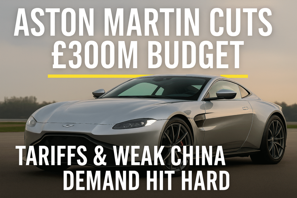 Aston Martin Tightens Spending by £300 Million as Tariffs and Weak China Demand Pressure Sales