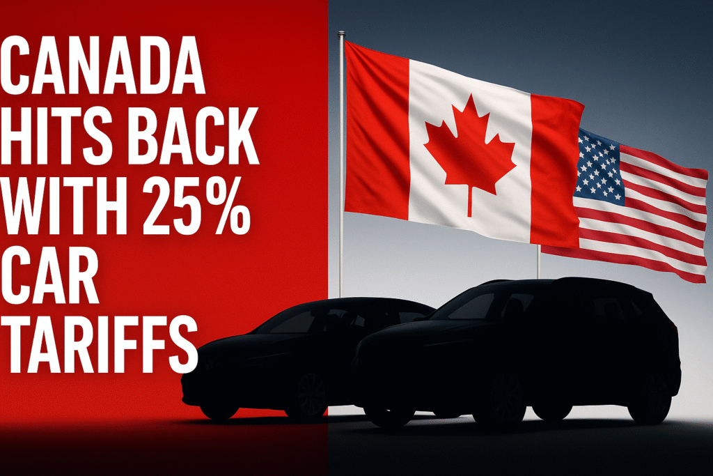 Canada Imposes 25% Tariffs on U.S. Vehicle Imports