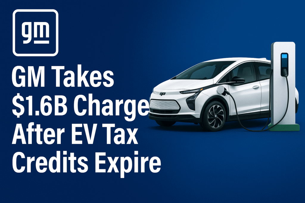 GM Takes $1.6 B Hit After EV Tax Credits Expire