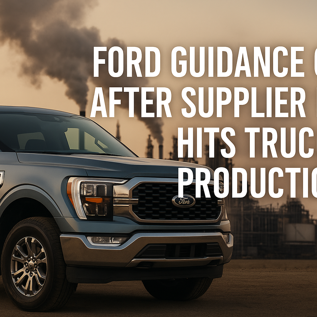 Ford Cuts 2025 Profit Outlook After Supplier Fire Halts Aluminum Supply