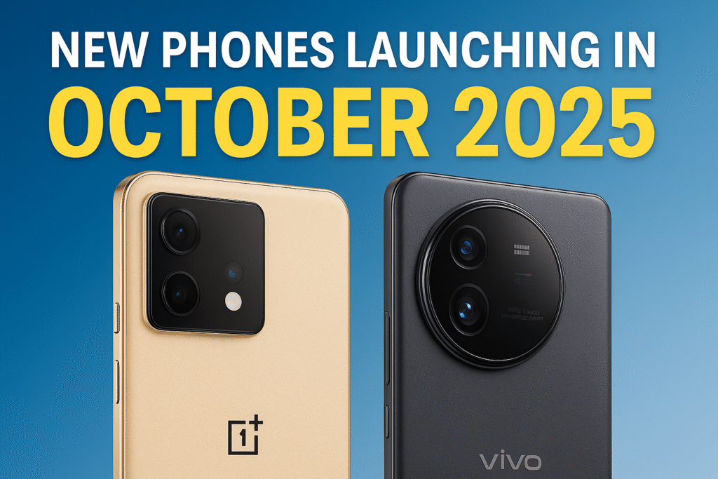 october 2025 is packed with flagship phone launches — OnePlus 15, Vivo X300 Pro, iQOO 15, and more. Here’s what to expect.