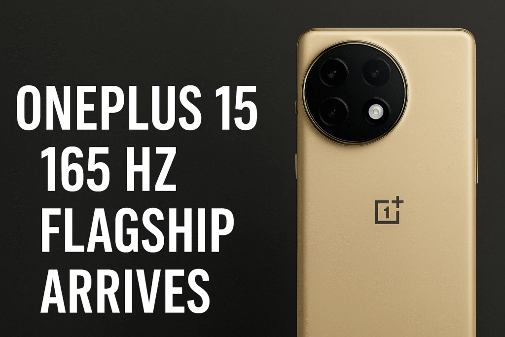OnePlus 15 Launches October 27 in China — A New Era of Speed and Display Innovation