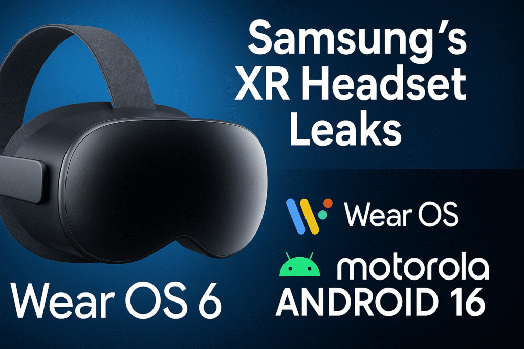 Samsung XR Headset Leaks | Wear OS 6 Rollout | Motorola Android 16 Update