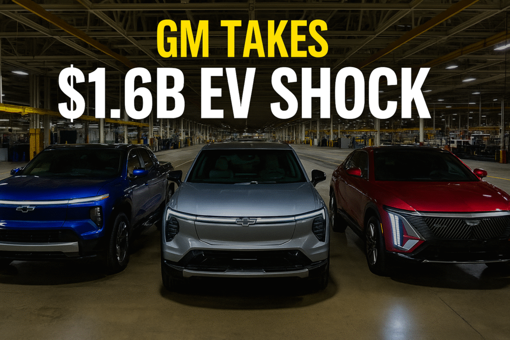 GM 1.6B loss, EV tax credit reversal, GM EV strategy, electric car market 2025, EV policy USA