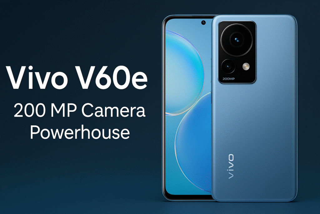 The Vivo V60e packs a 200 MP camera, 6,500 mAh battery, and AI features into a stylish IP69 design — read the full launch review and specs.