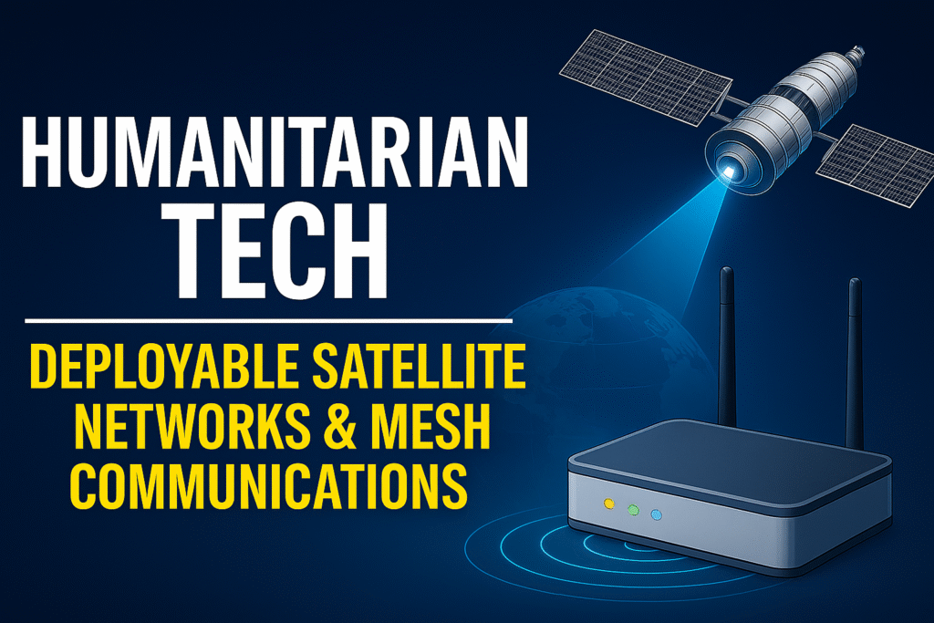 Humanitarian Tech: Deployable Satellite and Mesh Networks Saving Lives in Disaster Zones