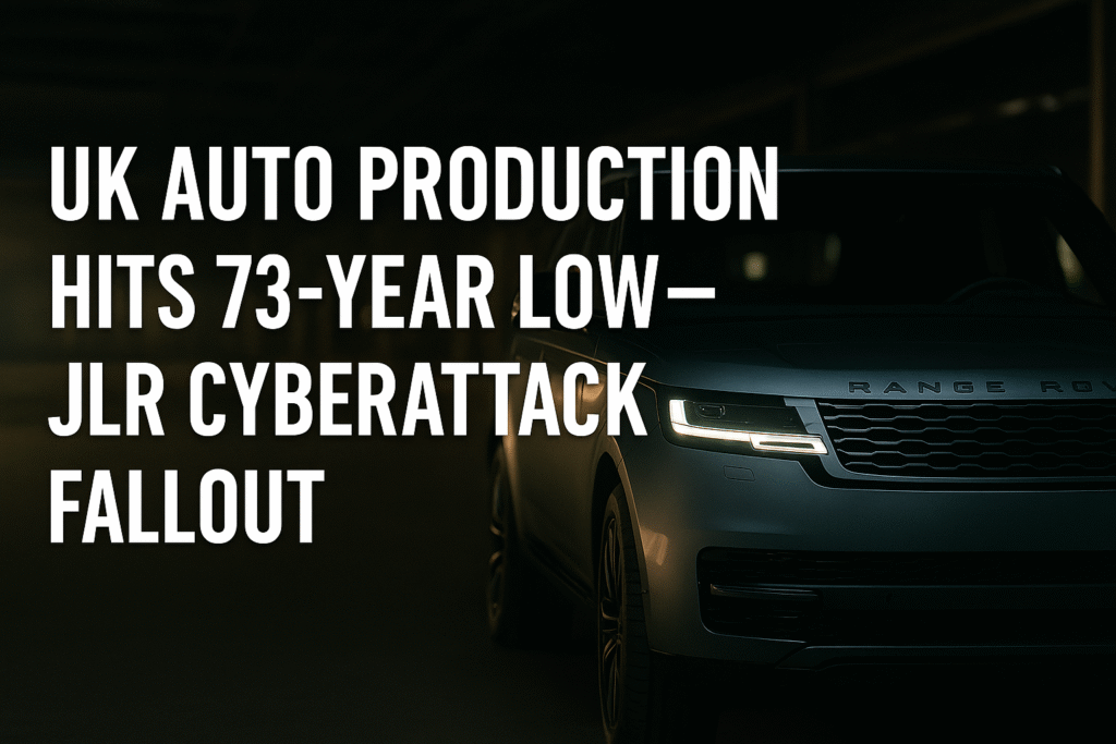 Jaguar Land Rover’s Cyberattack Pushes UK Car Production to Its Lowest Level in 73 Years