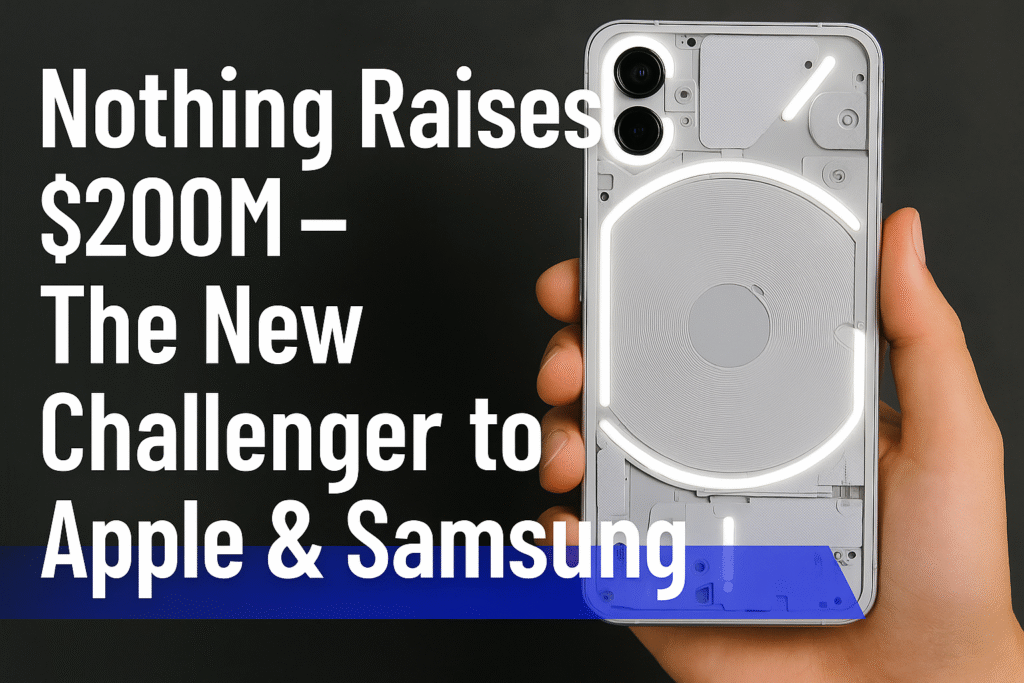 Nothing Raises $200 Million to Take On Apple and Samsung