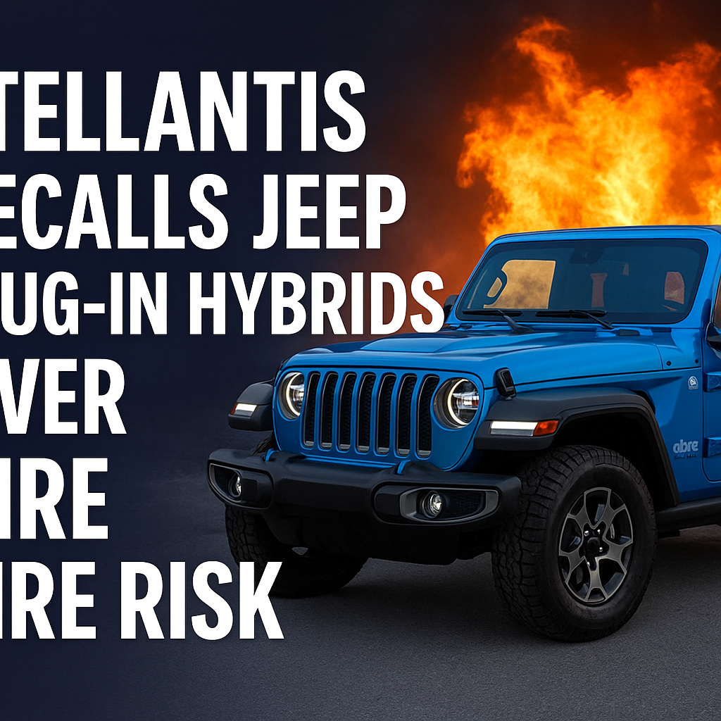 Stellantis Recalls 375,000 Jeep Plug-In Hybrids Over Fire Risk — What Owners Need to Know