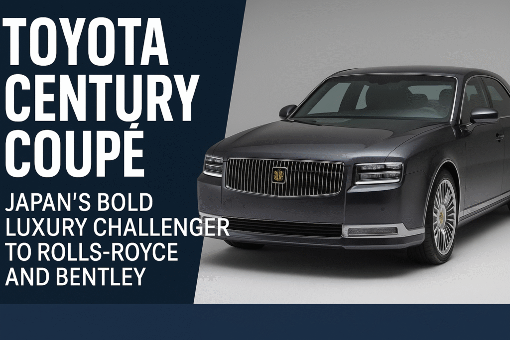 Toyota Century Coupe Japan’s Bold Luxury Challenger to Rolls-Royce and Bentley