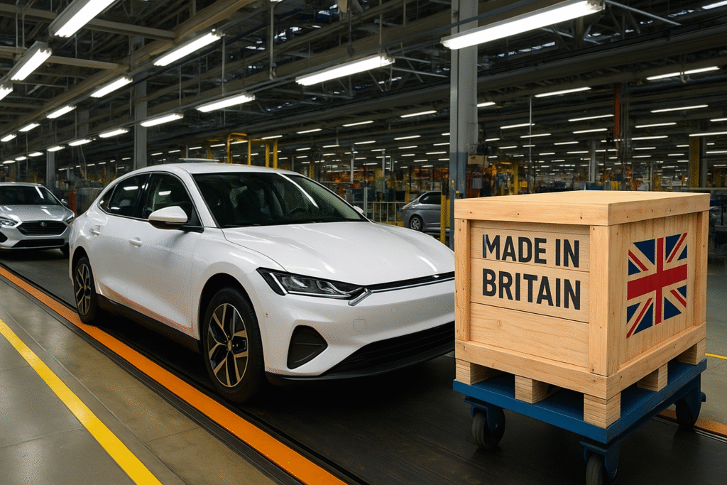 UK Vehicle Output Drops 12% in Early 2025 — But EV Exports Keep the Industry Alive
