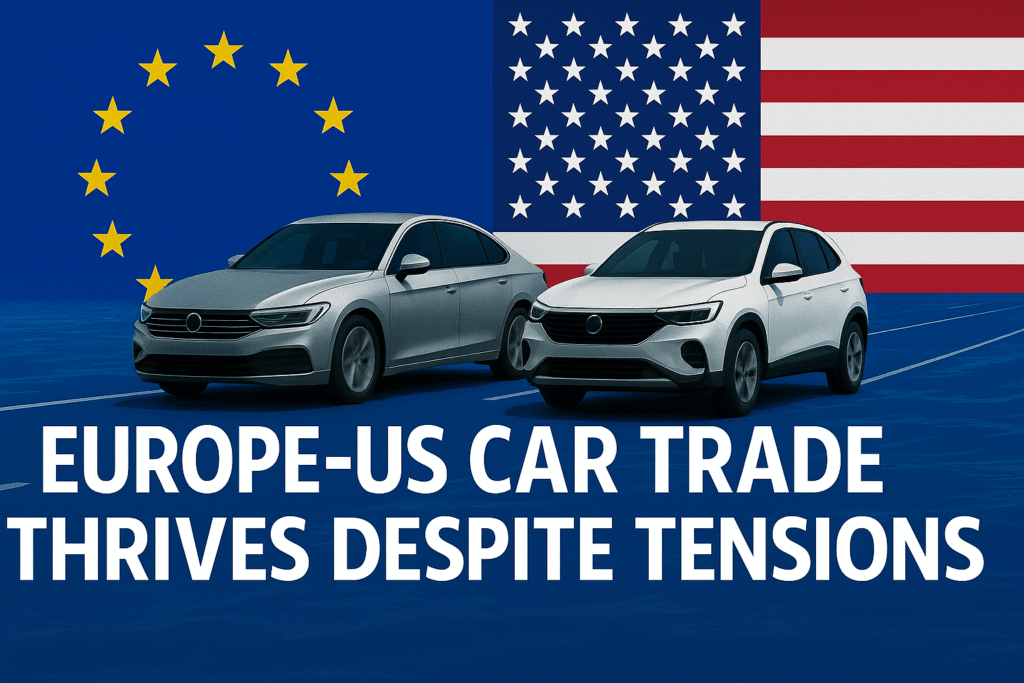 🚘 Europe–US Vehicle Trade Thrives Despite Tariff Tensions and Regulatory Challenges